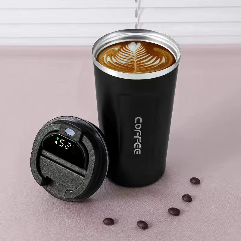 Insulated Stainless Steel Cup with Digital Temperature Display 510ml