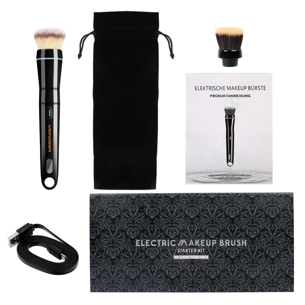Electric Makeup Brush for Foundation and Powder - Rechargeable Portable