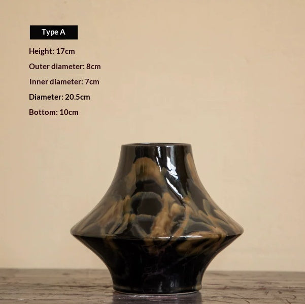 Ceramic Flower Vase for Living Room Decor - Multiple Styles & Sizes