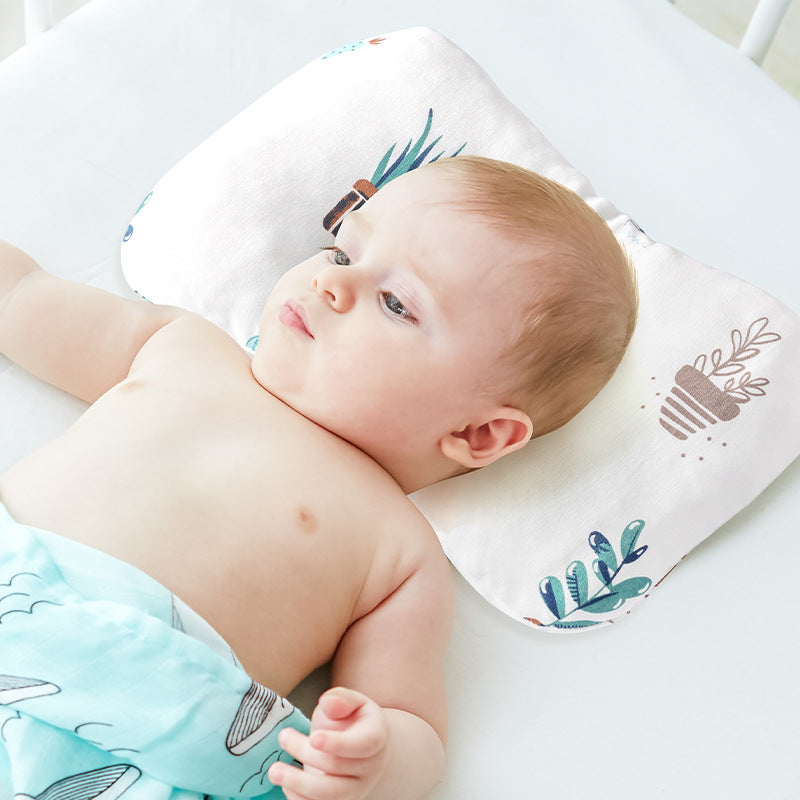 Newborn Infant Anti-Deviation Head Pillow - Baby Shaping Pillow 23x30cm