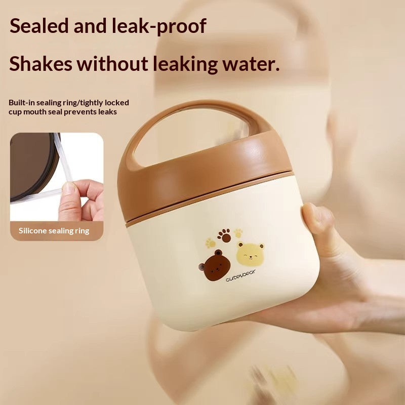 Leak-Proof Insulated Soup Container with Carrying Lid for Meal Prep