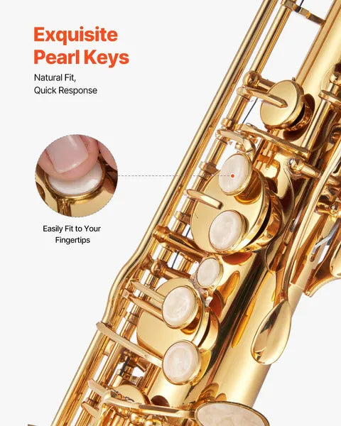 B Flat Tenor Saxophone Beginner Kit with Case and Accessories