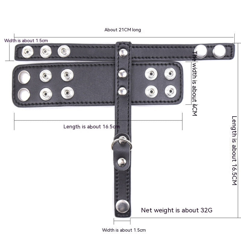 Adult Bondage Shrink Extension Set for Men Black - Erotic Sex Toy