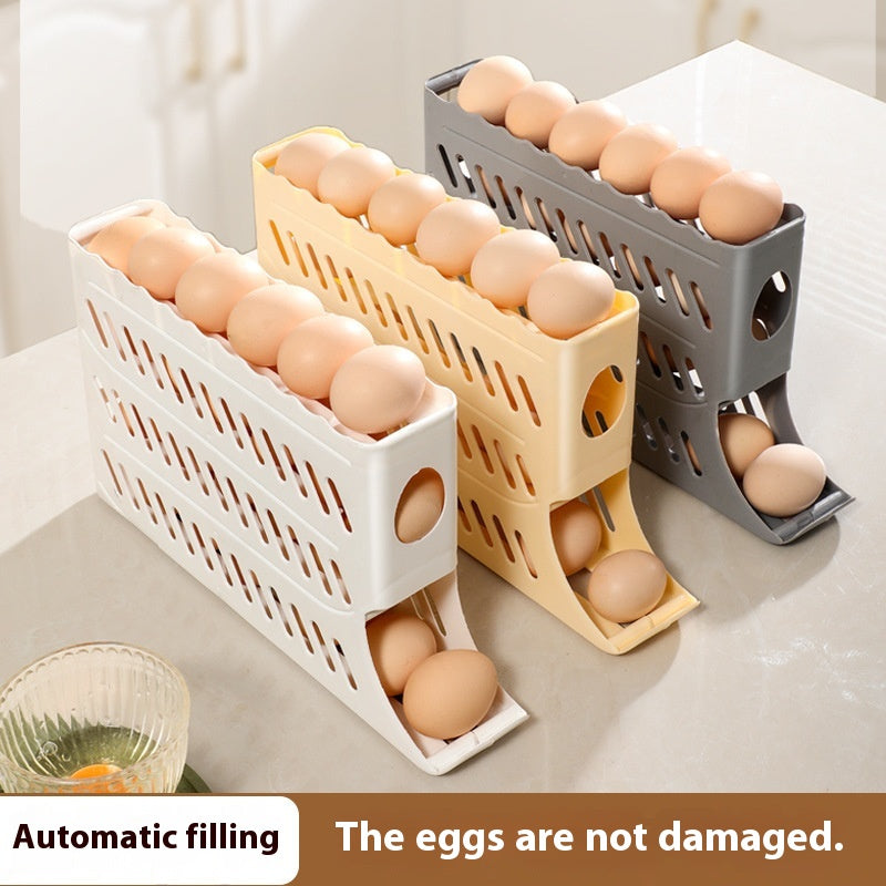 Egg Storage Box for Refrigerator Side Door Food Grade Plastic Organizer
