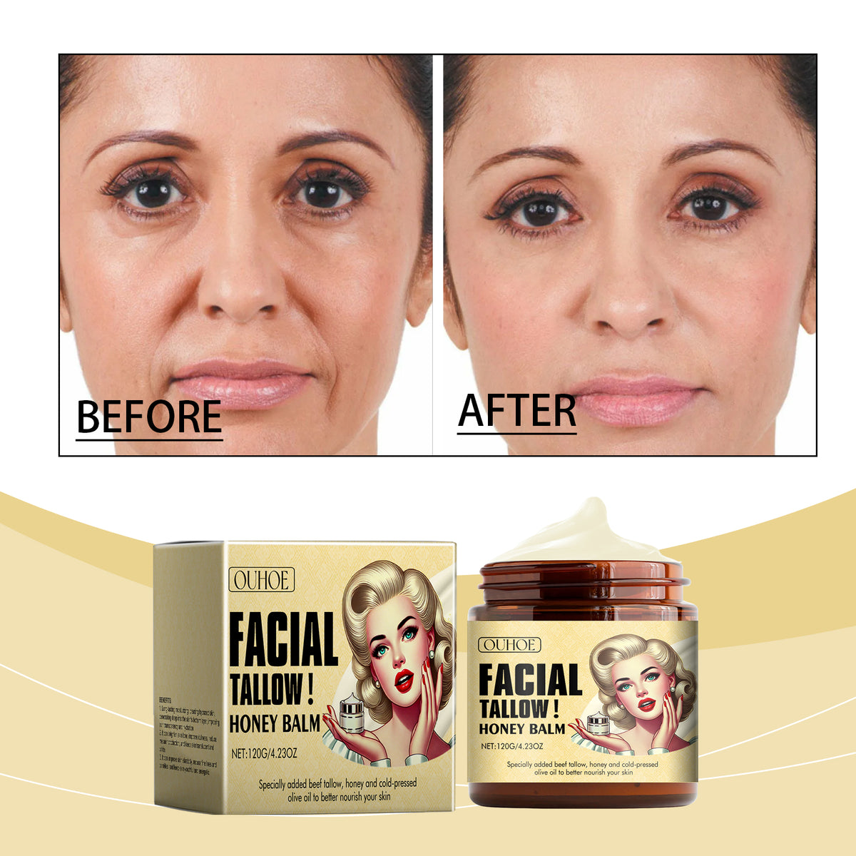 Tallow Honey Moisturizing Cream