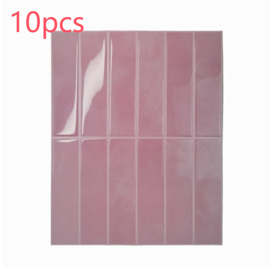 Waterproof 3D Self-Adhesive Wall Sticker for Kitchen Bathroom - High Temp Resistant