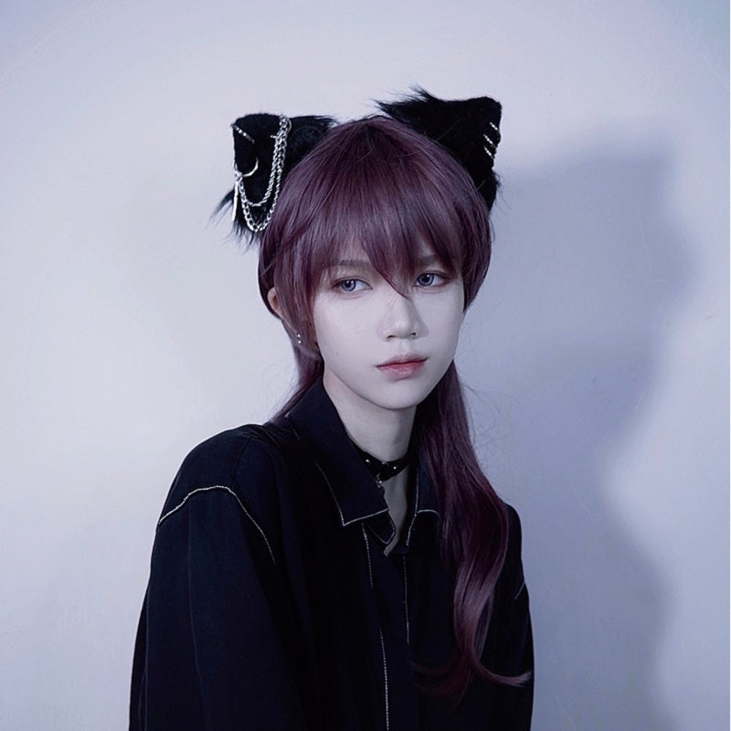 Cat Ear Hair Clip - Handmade Alloy Hairpin Pair