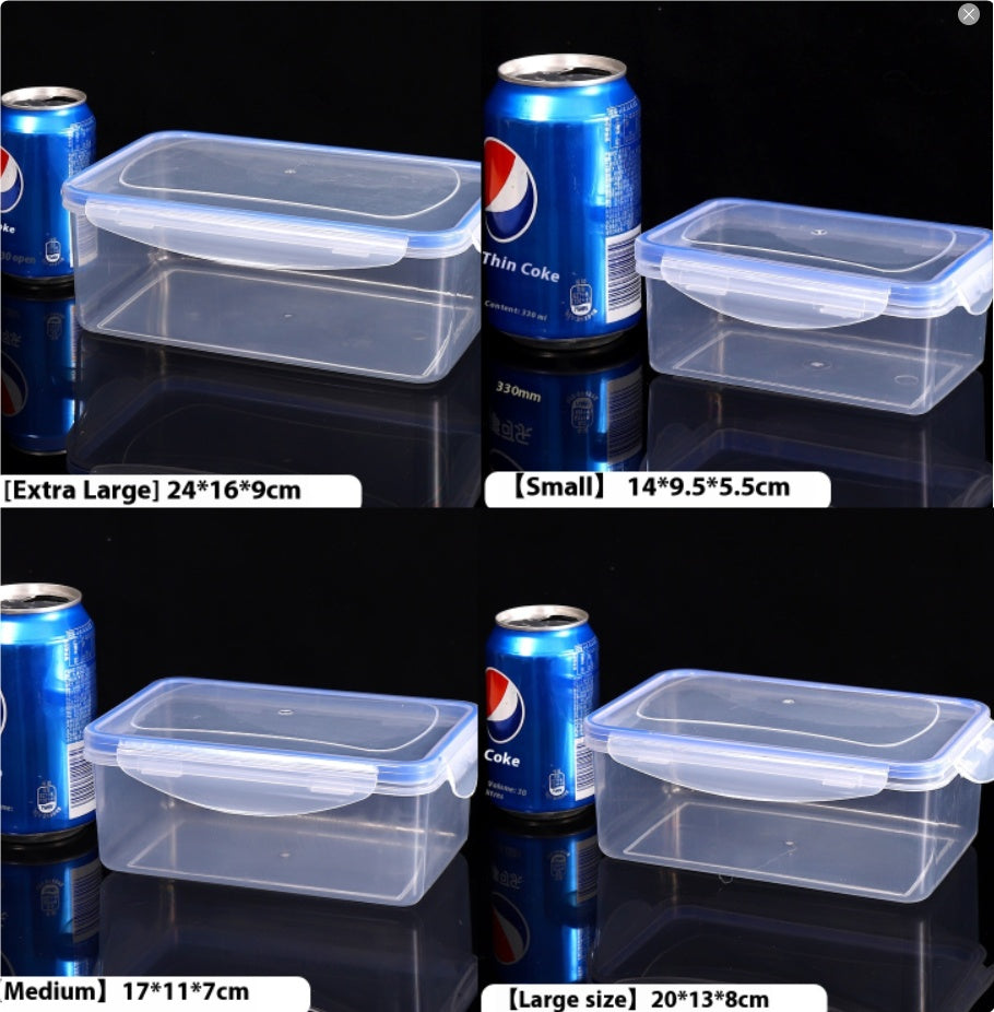 Vegetable and Egg Storage Box with Lid - Food Grade Plastic Refrigerator Organizer