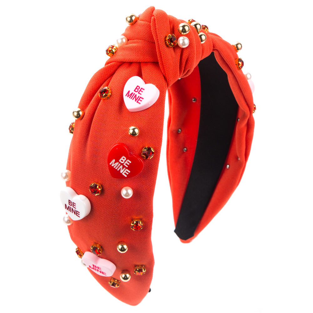Rhinestone Pearl Hair Headband for Women
