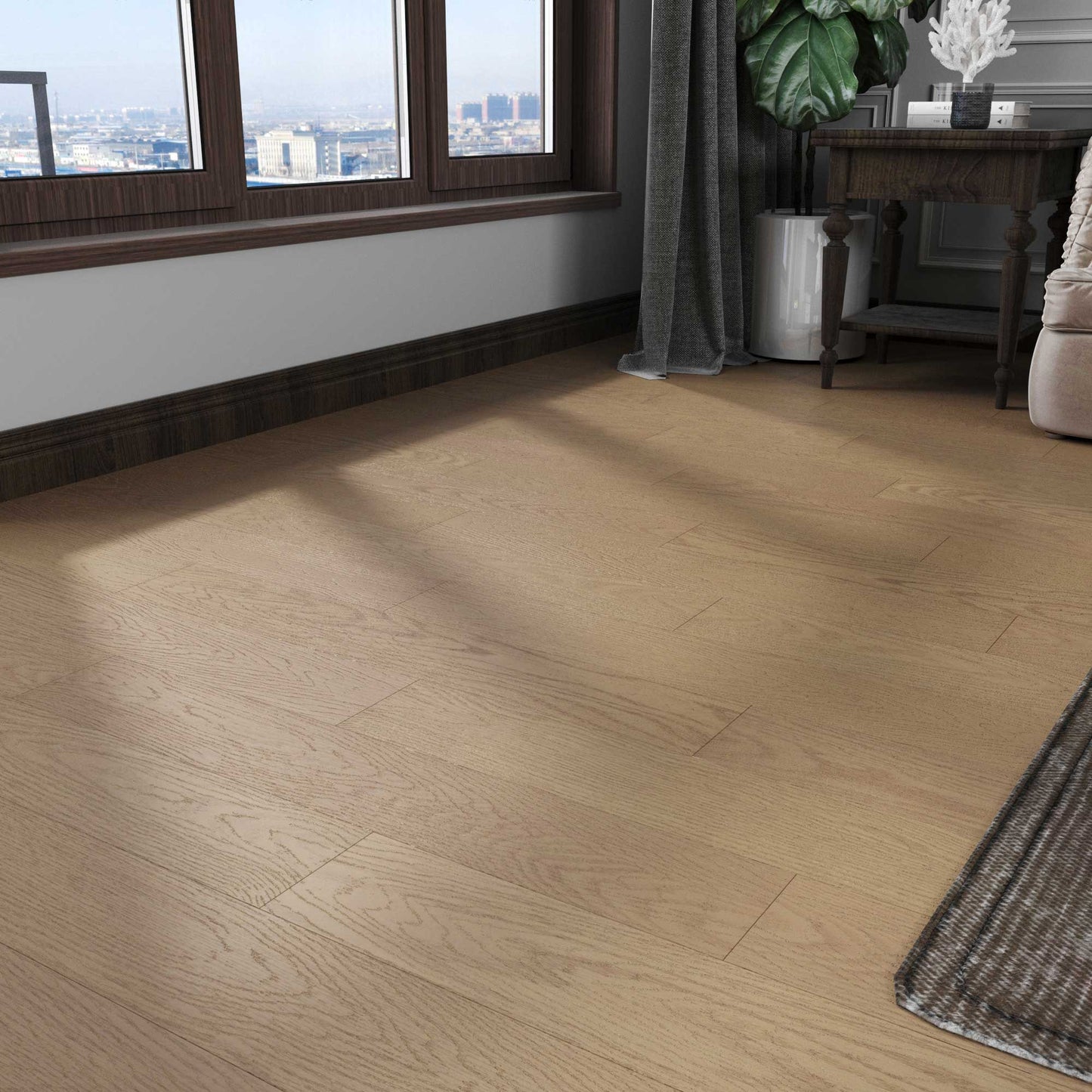 Tongue and Groove Engineered Hardwood Flooring - Dark Oak 20-Pack