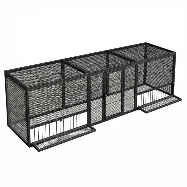 83-Inch Thickened Chicken Coop Durable Poultry Cage for Home Breeding Outdoor Use