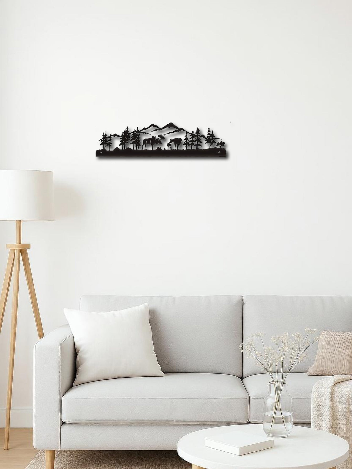 Handcrafted Rustic Metal Moose Wall Art Sculpture