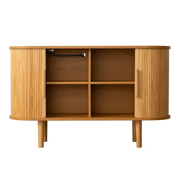 Modern Fluted Sideboard Cabinet with Storage for Dining Room