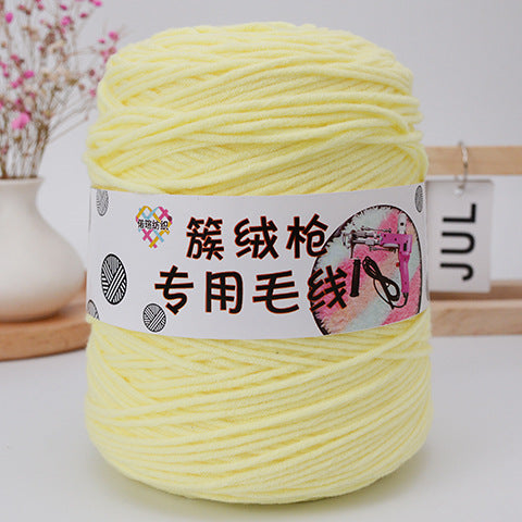 Handmade Wool Tufting Yarn for DIY Carpet Crafting – Long-Staple Cotton Wool
