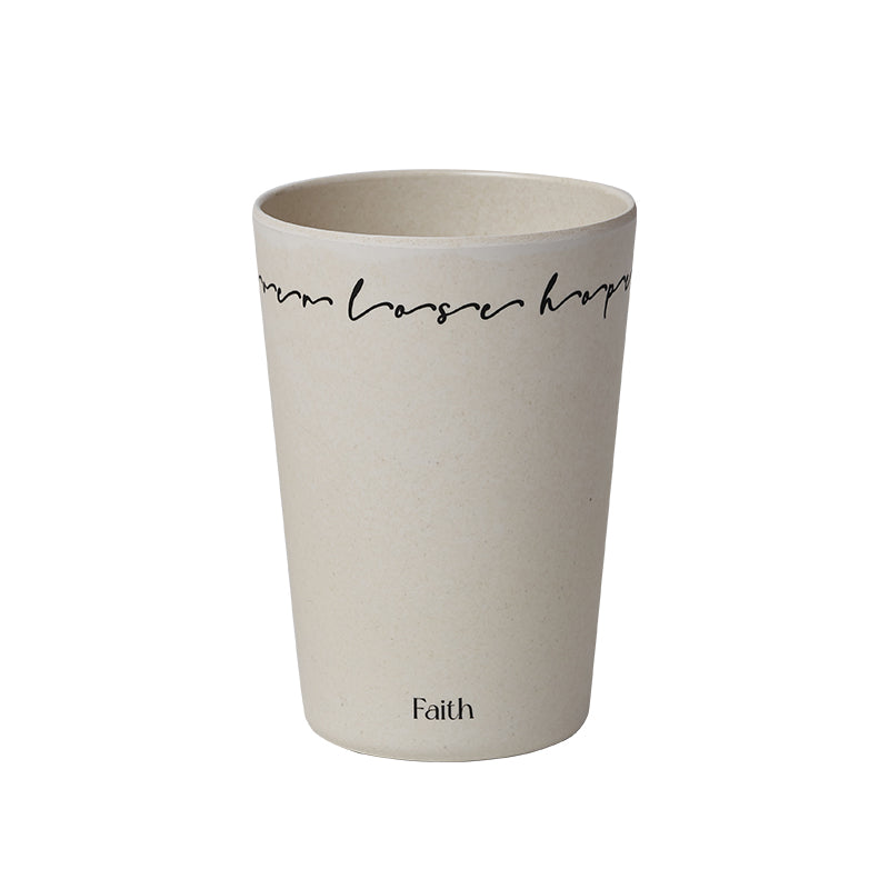 Bamboo Fiber Coffee Cup and Tray Set Food Grade Nordic Style