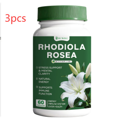 Rhodiola Rosea Supplement Capsules for Natural Stress & Energy Support