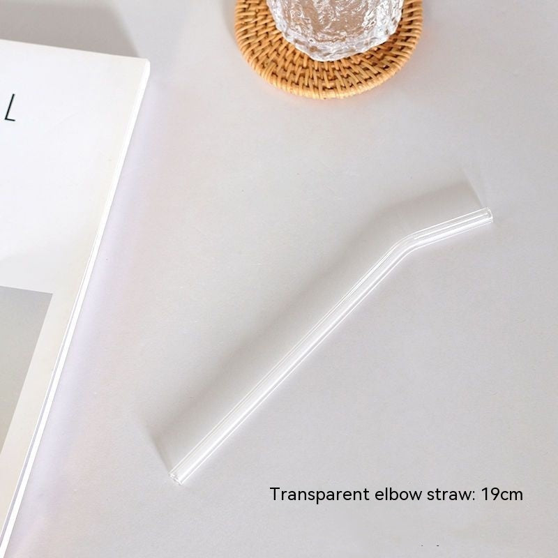 Creative Funny Mushroom Water Cup Glass Drinkware with Straw