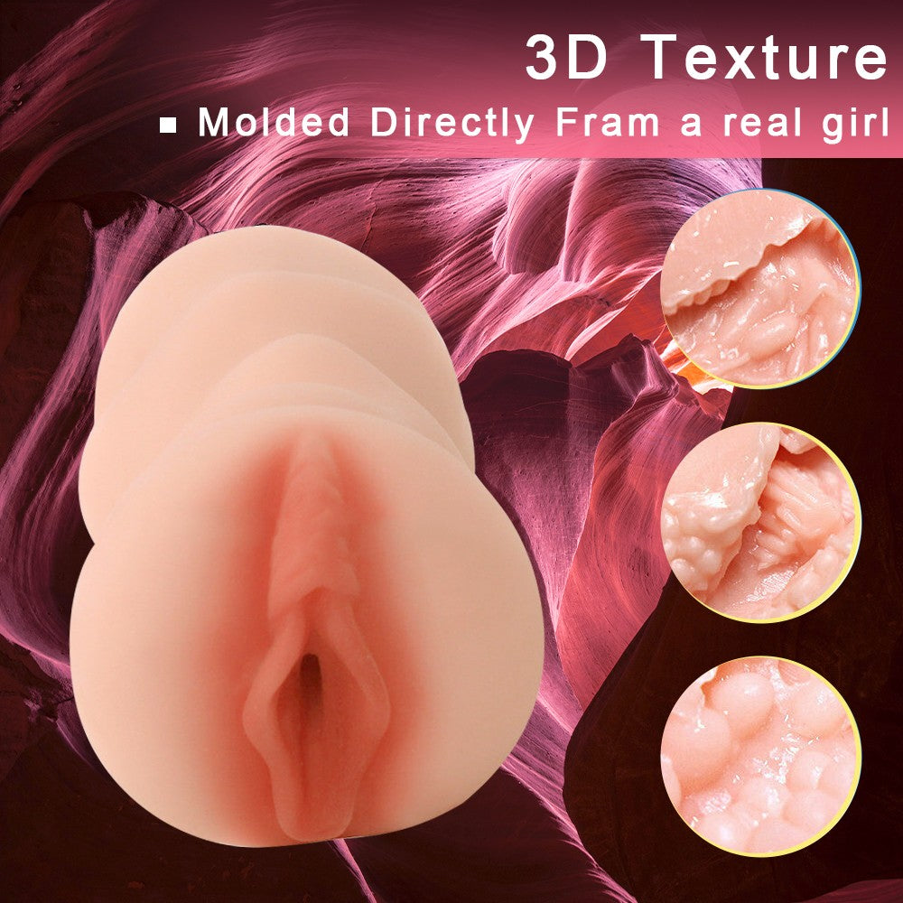 Realistic Male Masturbator Cup - Flesh Stroker Toy for Men