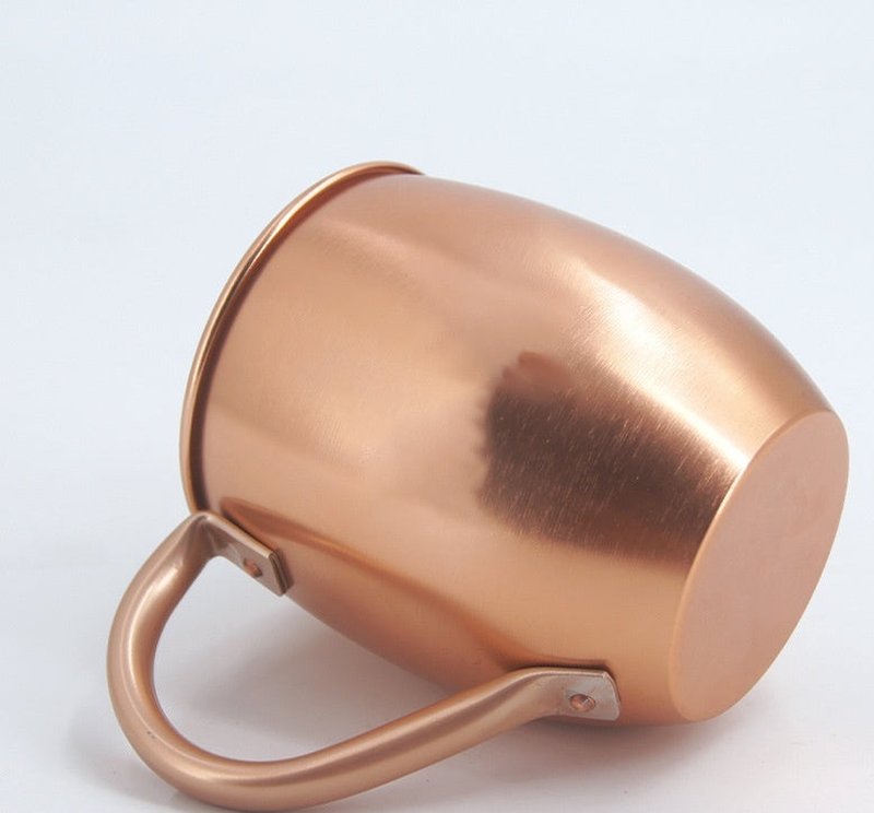 Spinning Aluminum Oxide Metal Drum Beer Glass 550ml Home Barware