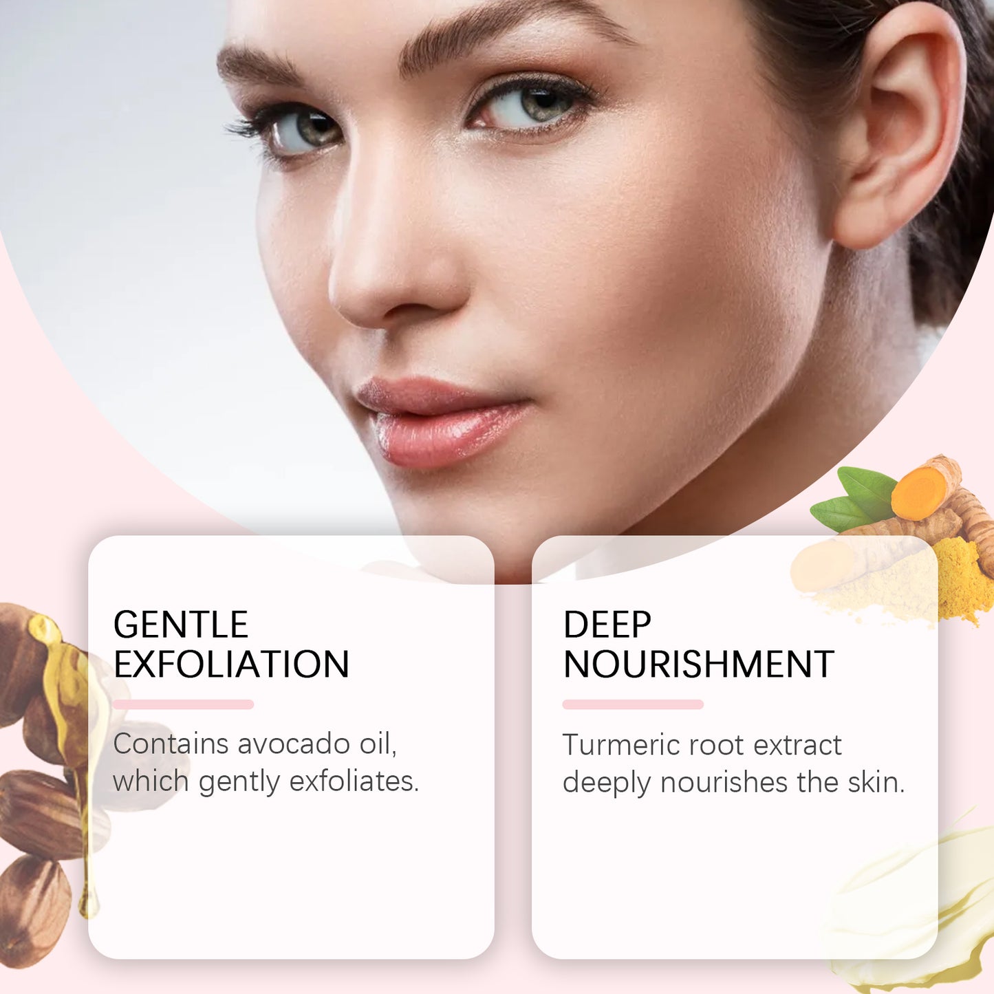 Turmeric Exfoliating Body Scrub for Dark Spots and Skin Brightening