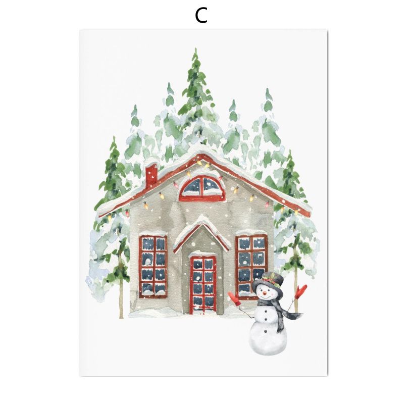 Christmas Holiday Decoration Canvas Poster - Multiple Sizes & Styles