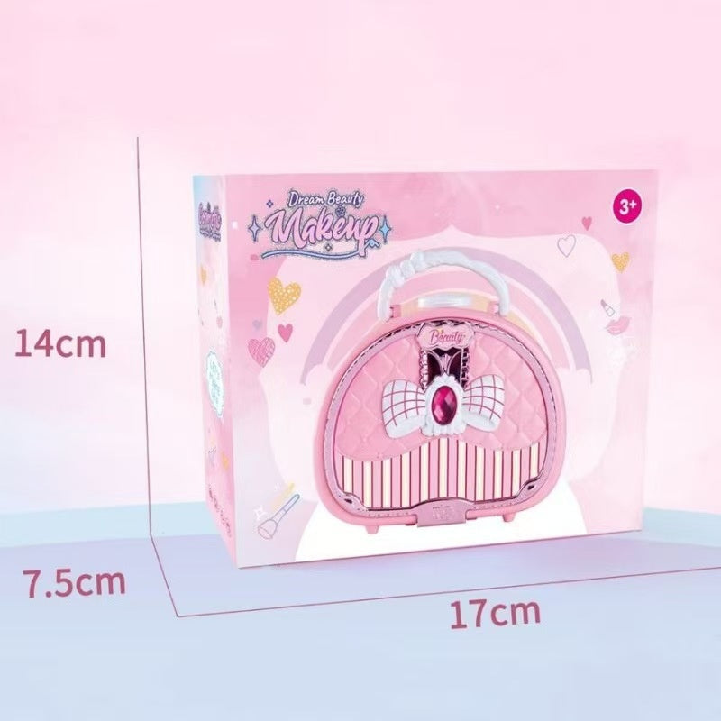 Kids Makeup Lipstick Set with Washable Cosmetic Box - Fun & Safe Play