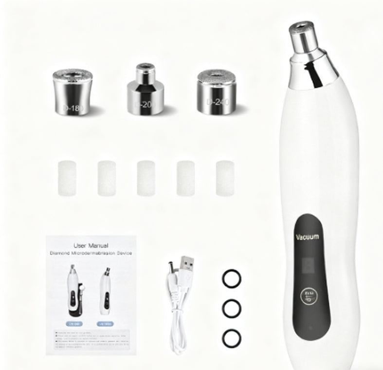 Diamond Microdermabrasion Beauty Device - 2-in-1 Exfoliation & Cleansing