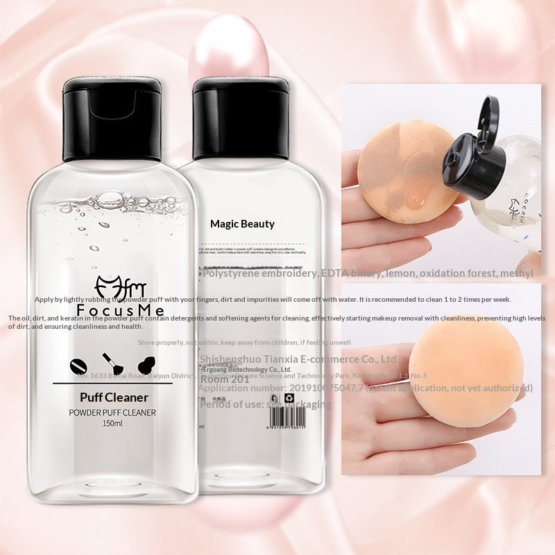 Makeup Puff Cleaner Liquid - 50ml Makeup Sponge & Brush Cleaning Solution