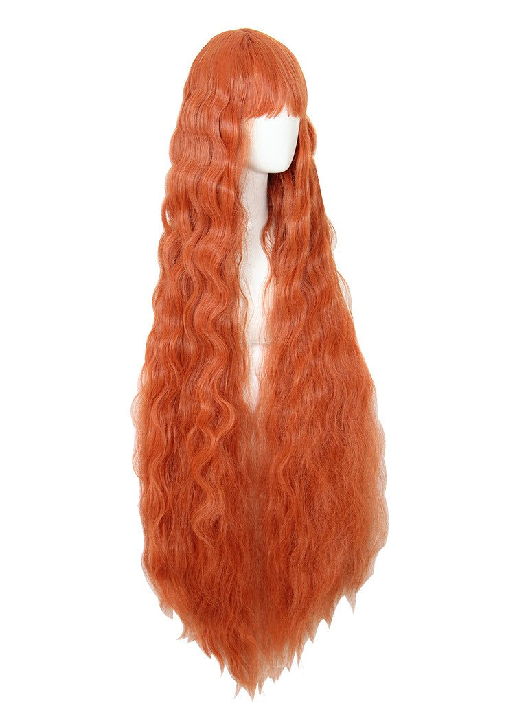 Orange Cosplay Wig 120cm - Long Synthetic Hair