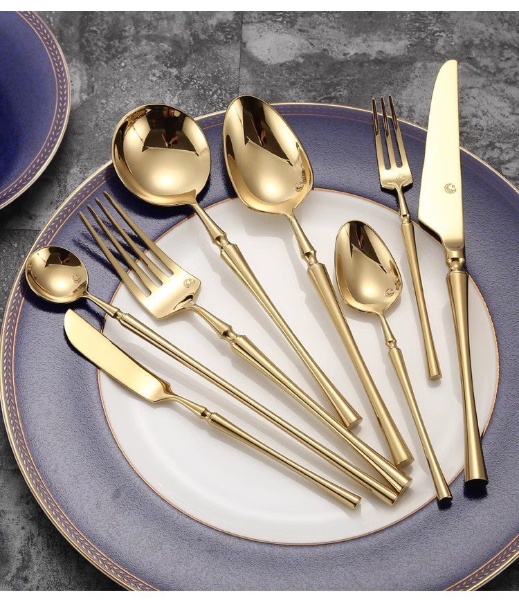 Stainless Steel Tableware Set - Knife Fork Spoon Flatware Utensils