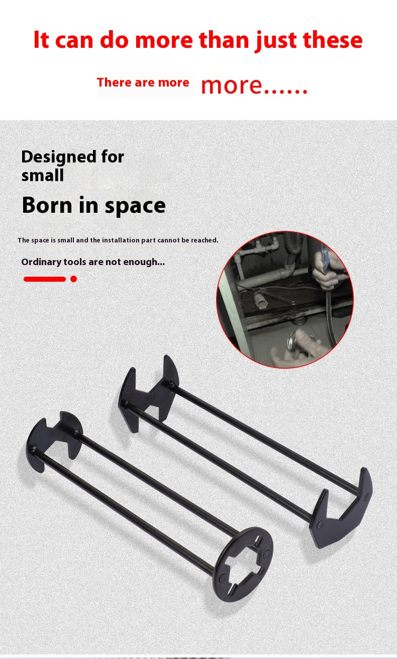 Multifunctional Kitchen and Bathroom Wrench - Sink Faucet Nut Tool Set