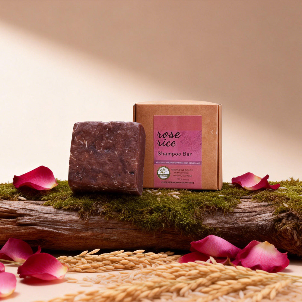 Rose Rice Shampoo Bar – 90g