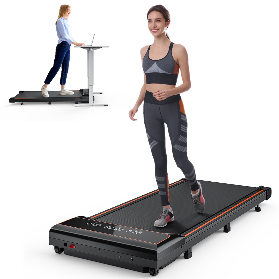 Compact Portable Walking Pad Treadmill - Adjustable Speed, Quiet