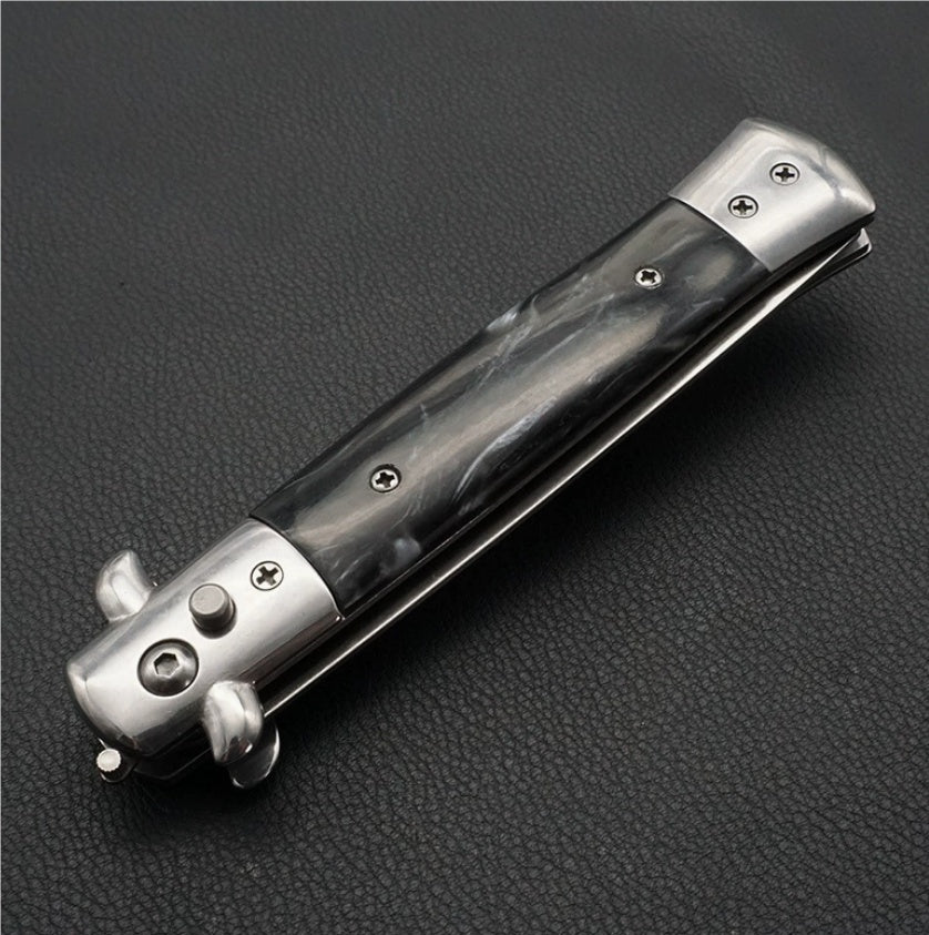 Portable Folding Outdoor Knife - Stainless Steel Blade with Multiple Handle Styles
