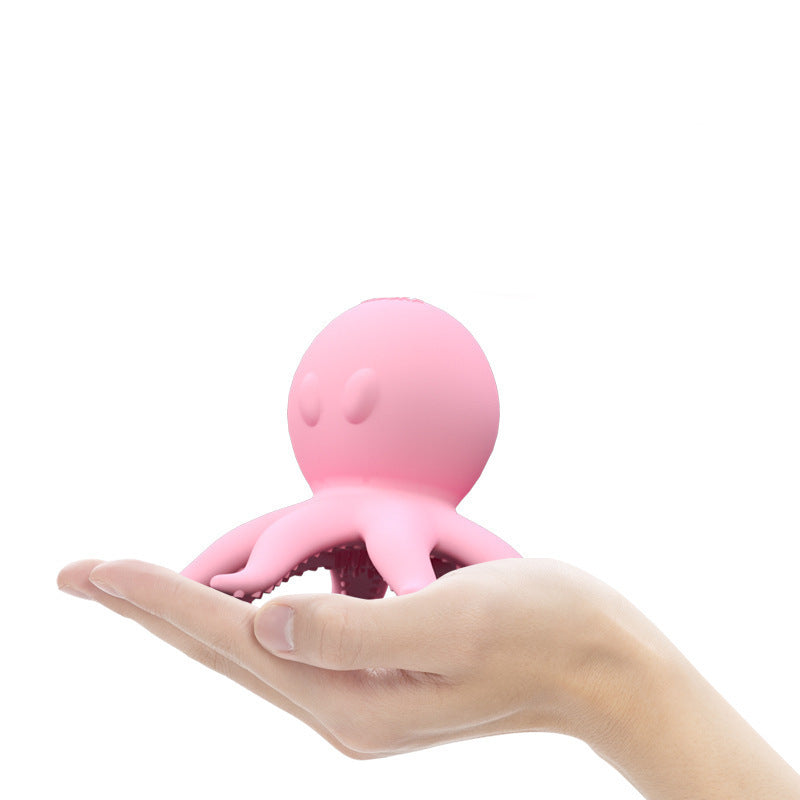 Small Octopus Silicone Sucking Massager - USB Rechargeable Erotic Toy