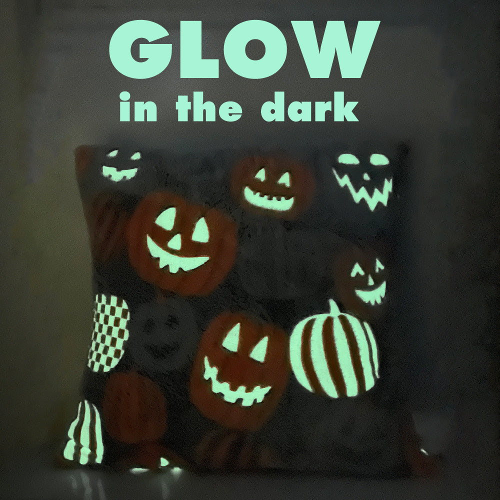Luminous Halloween Pillow Cover Set - 45x45cm Nordic Home Decor