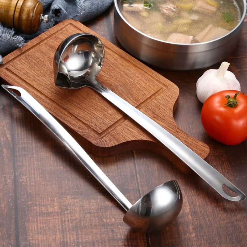 Stainless Steel Oil Separator Spoon Kitchen Tool for Water and Oil Filtration