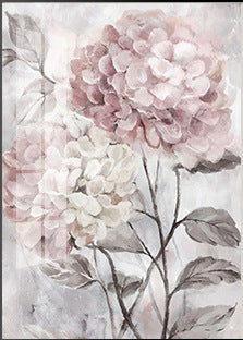 Flower Wall Art Poster Set Frameless Home Decor Living Room Bathroom