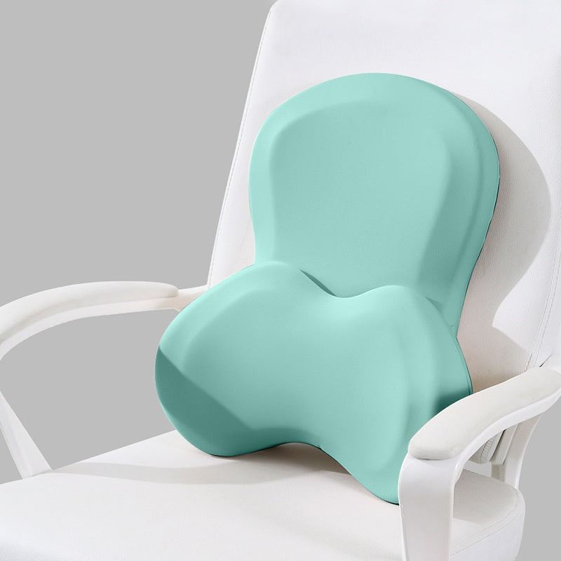 Car Seat Lumbar Support Cushion Set - Memory Foam, Adjustable Size
