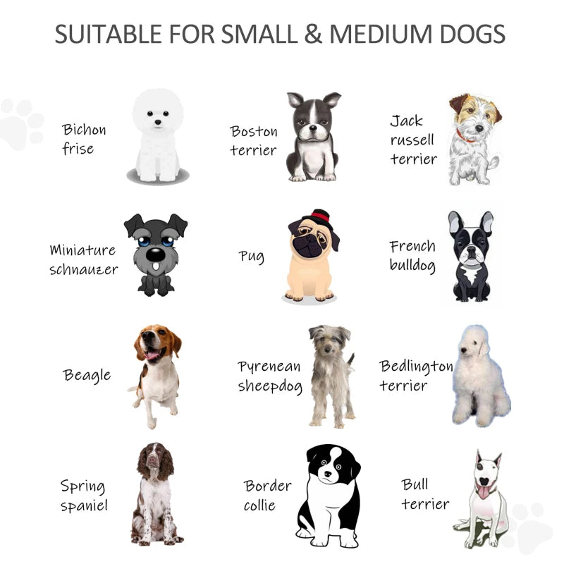 Wooden Pet Gate 6-Panel Folding Dog Safety Barrier for Small & Medium Dogs