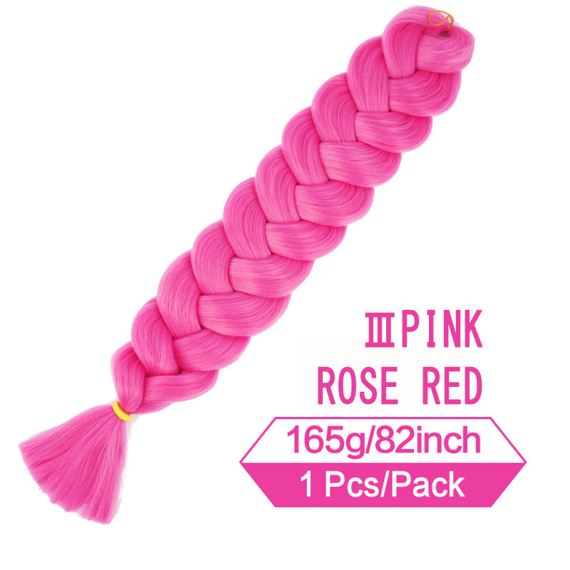 Long Braided Ponytail Hair Extension for Women - Multi-Color, 82 Inch