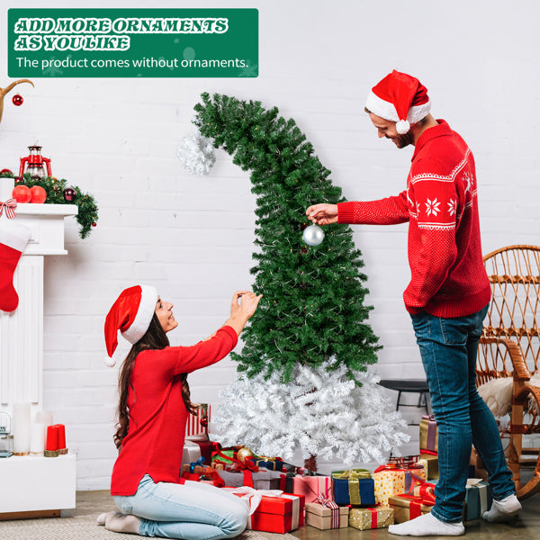 6 FT Pre-lit Santa Hat Christmas Tree with 250 Warm White Lights