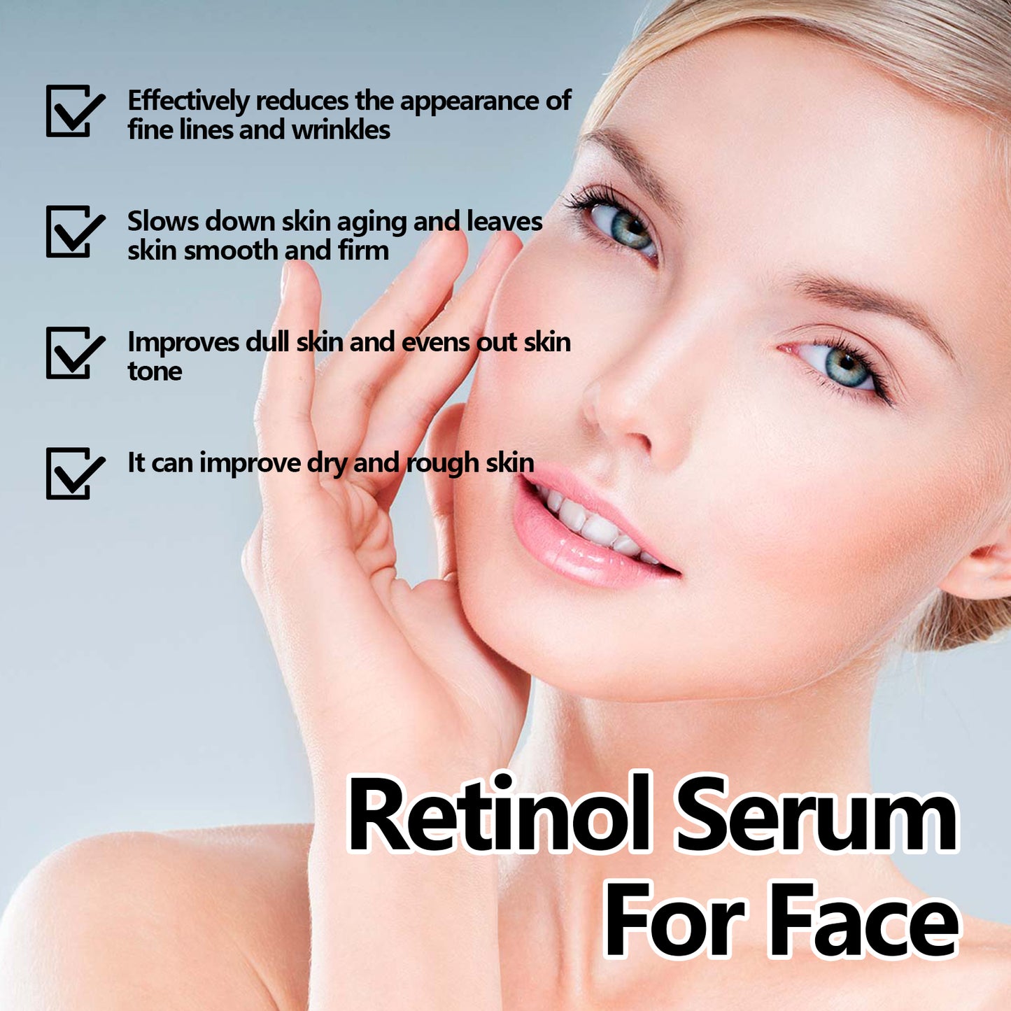 Retinol Face Serum - Hydrating Anti-Aging Facial Essence - 30ml