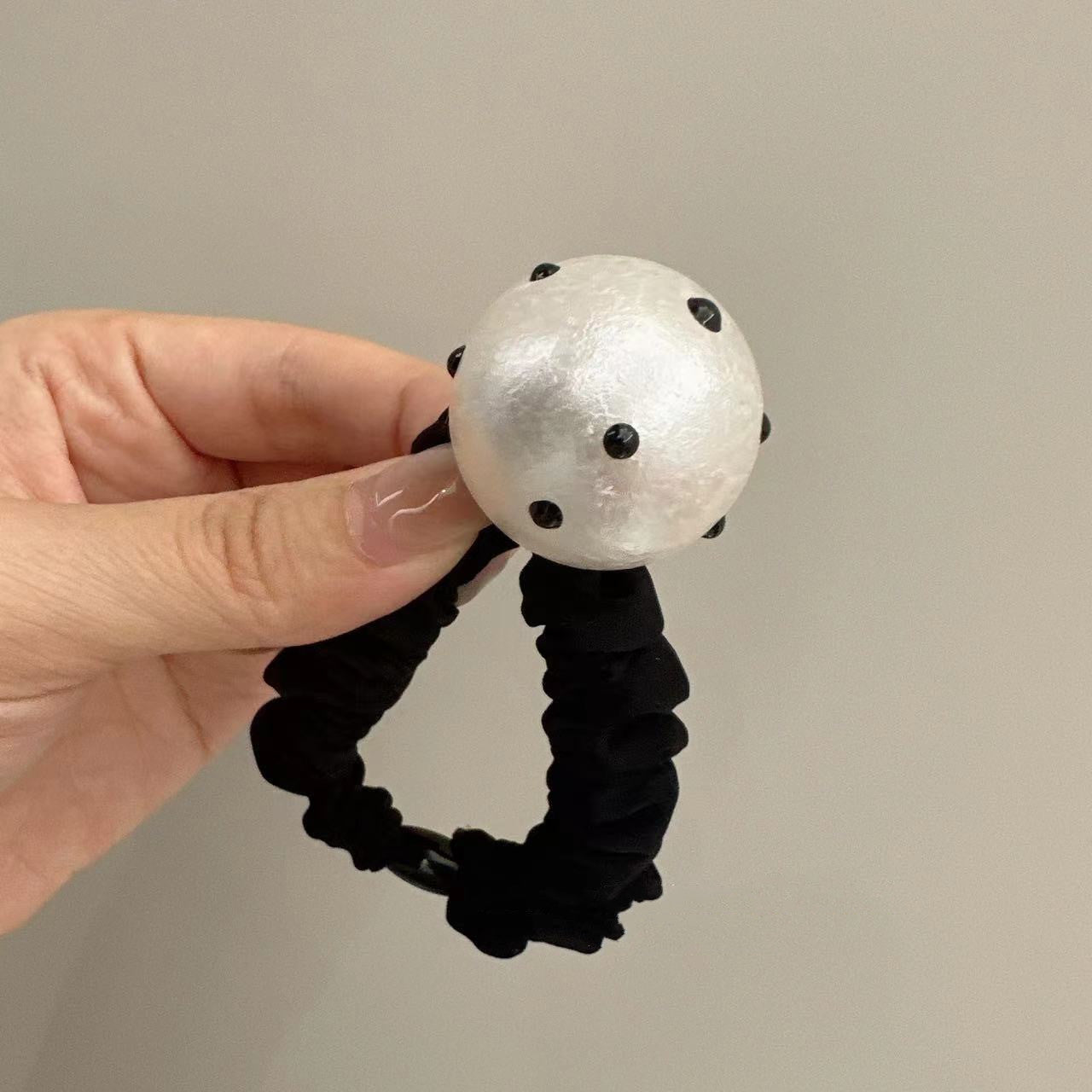 Polka Dot Big Bead Headband - Retro Hair Accessory for Women
