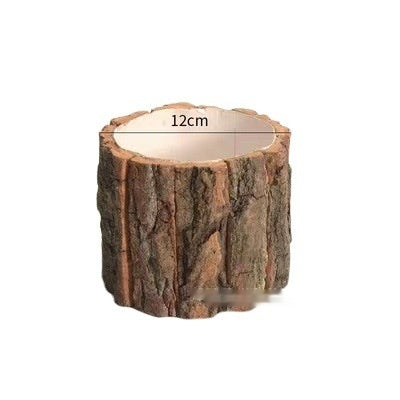 Bark Floral Flower Arranging Bucket for Home & Garden Storage