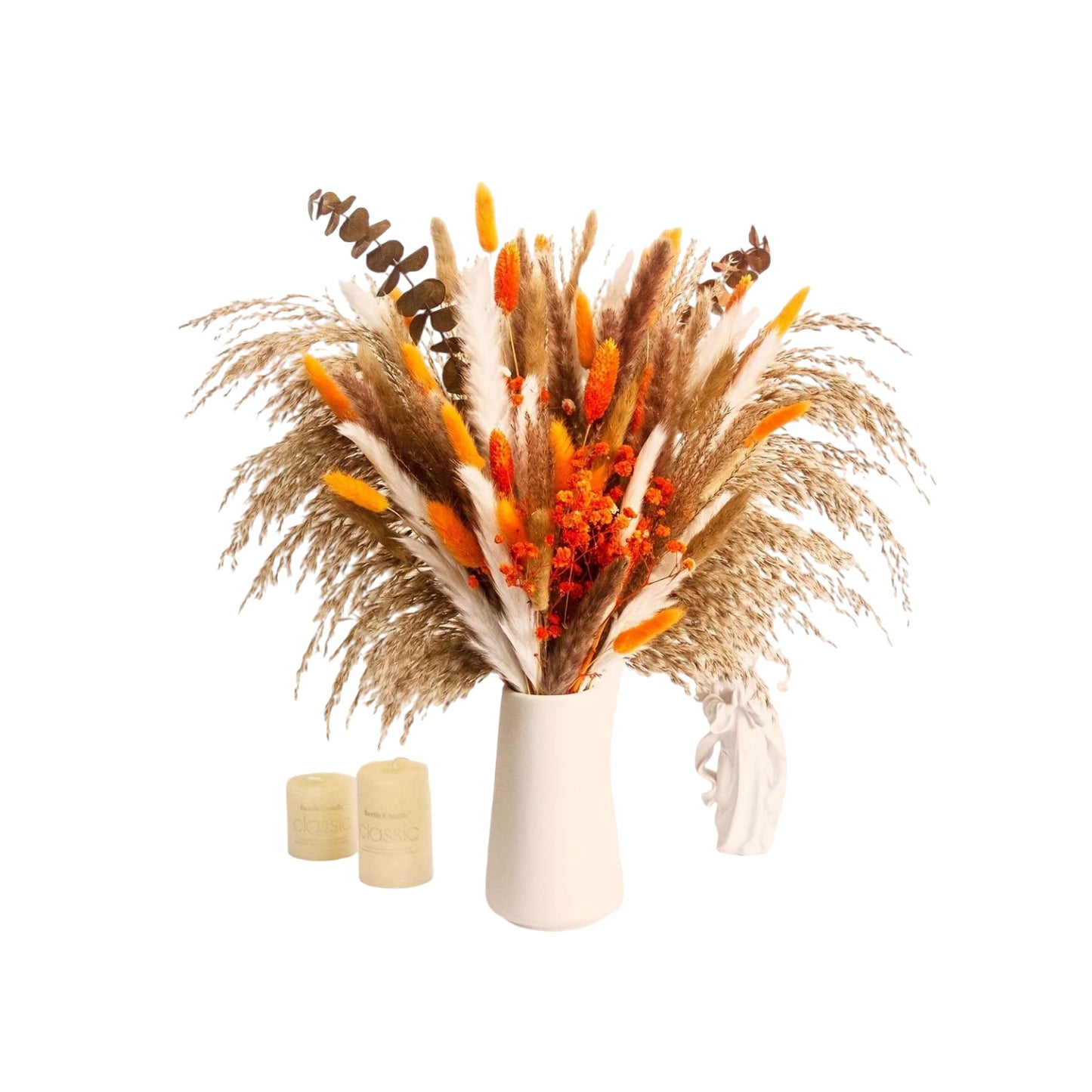 Dried Flower Bouquet - Preserved Grass Flower Arrangement for Home Decor