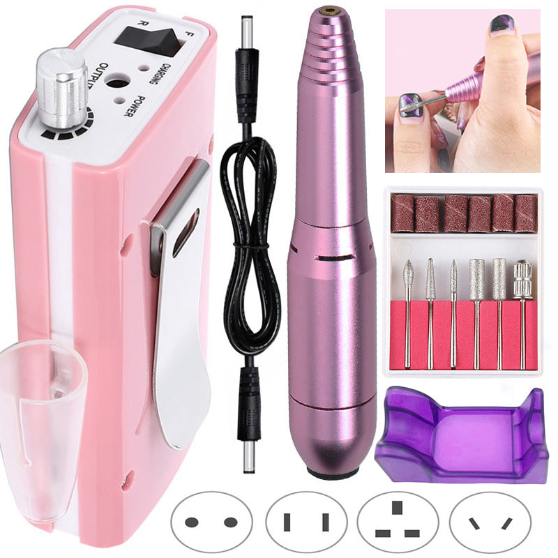35000 RPM Rechargeable Nail Polisher - Pink