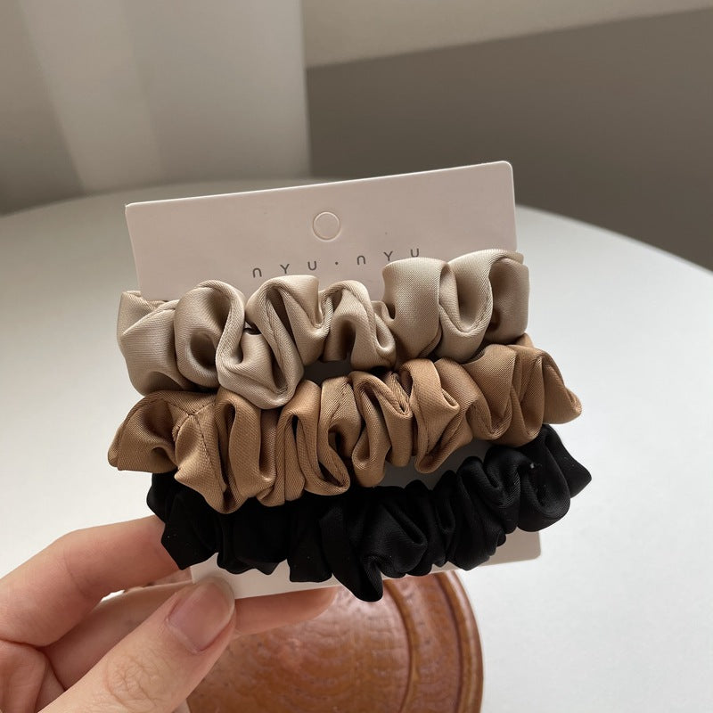 Silky Satin French Hair Ties Set - Elegant Hair Accessories