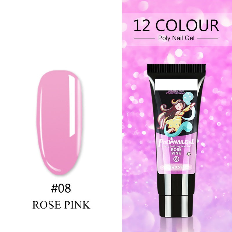 Women's Crystal Nail Polish Extender - Glitter & Capacity Variants 15ML