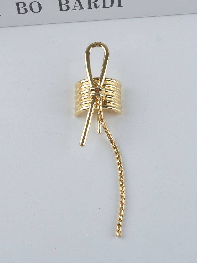 Luxury Hair Clip for Ponytail - Simple Stylish Hair Accessory, Electroplated Finish